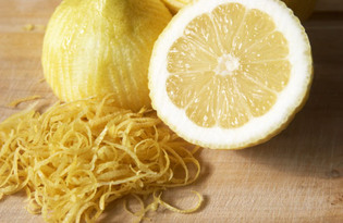 Цедра лимона. Калорийность, польза и вред