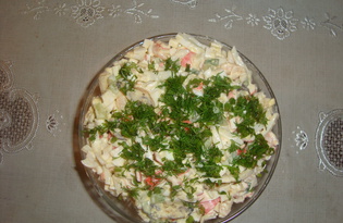 Рецепт салата с морепродуктами "Морской" с пошаговыми фото