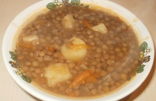 Суп из чечевицы (пошаговый фото рецепт)
