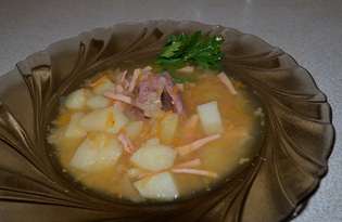 Рецепт "Гороховый суп" пошаговое фото мультиварка