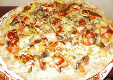 Пицца "Болгария" (пошаговый фото рецепт)