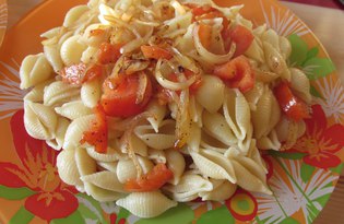 Макароны Сончиглье Ригате с томатами. Рецепт с пошаговыми фото.