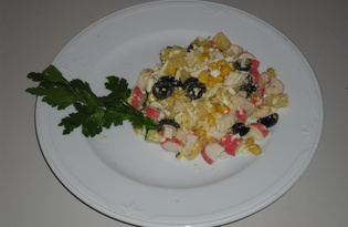 Крабовый салат (рецепт с пошаговым фото)