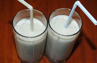 Рецепт "Домашний фруктовый йогурт" пошаговое фото блендер