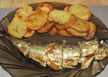 Рецепт "Запеченная скумбрия с картофелем" пошаговое фото