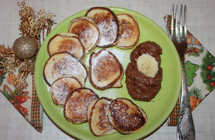 Оладьи с бананом, корицей и шоколадом (рецепт с пошаговыми фото)