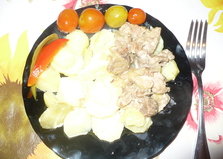 Картофель с мясом под майонезом (рецепт с пошаговыми фото)