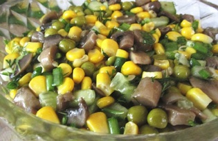 Грибной салат «Фантазия» (пошаговый фото рецепт)