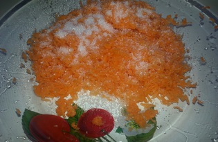 Морковка под сгущенкой (пошаговый фото рецепт)