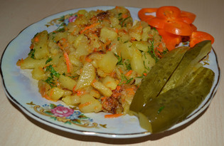 Картофель жареный (рецепт с пошаговыми фото)