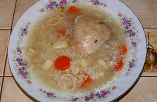 Куриный суп с домашней лапшой (рецепт с пошаговыми фото)