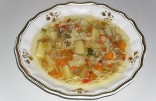 Легкий овощной суп (пошаговый фото рецепт)