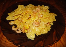 Фарфалле с креветками в сливках (рецепт с пошаговыми фото)