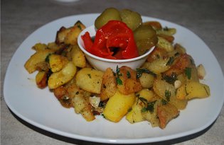 Картошка по-сельски в мультиварке (рецепт с пошаговыми фото)