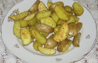 Запечённая картошка по-домашнему (пошаговый фото рецепт)
