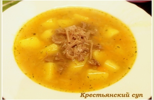 Крестьянский суп (рецепт с пошаговыми фото)