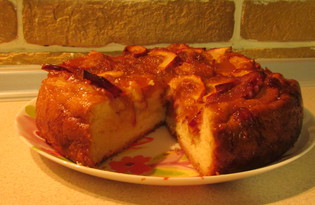 Пирог с яблоками и абрикосовым вареньем (пошаговый фото рецепт)