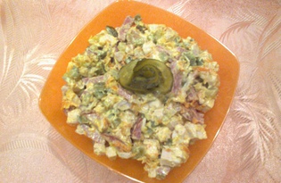 Салат "Обжора" (пошаговый фото рецепт)