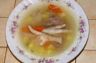 Суп с куриными потрошками (рецепт с пошаговыми фото)