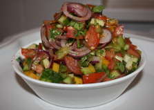 "Чабан салат" (пошаговый фото рецепт)