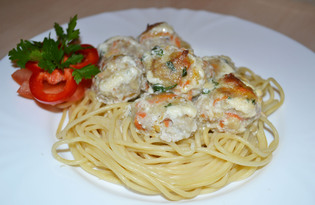 Спагетти с фрикадельками (рецепт с пошаговыми фото)