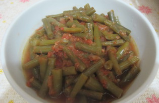 Зеленая фасоль в томатном соусе (рецепт с пошаговыми фото)