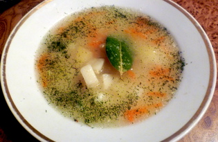 Простой суп с манкой на курином бульоне (пошаговый фото рецепт)