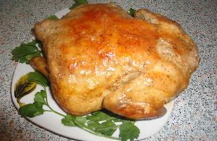 Курица запеченная в рукаве (пошаговый фото рецепт)