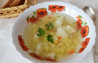 Суп с клецками (пошаговый фото рецепт)
