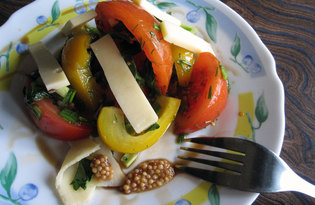 Овощной салат «Листопад» (пошаговый фото рецепт)