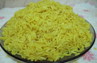 Желтый рис басмати в мультиварке (пошаговый фото рецепт)
