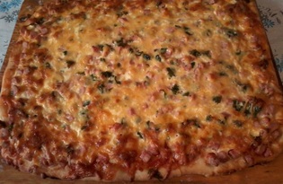Пицца "Заливная" (пошаговый фото рецепт)