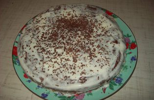 Торт "Негр в сметане" (пошаговый фото рецепт)