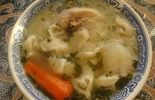 Суп из пельменей (пошаговый фото рецепт)