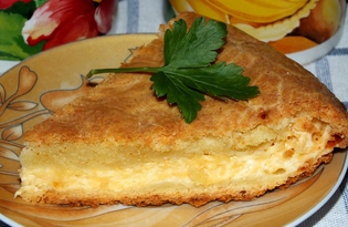 Ленивый пирог-хачапури (пошаговый фото рецепт)