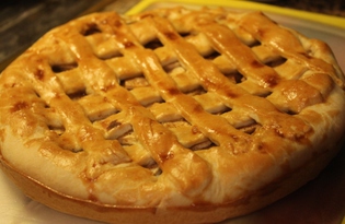 Песочный пирог с яблоками (пошаговый фото рецепт)