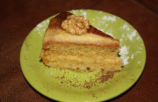 Торт с апельсиновой цедрой в мультиварке (пошаговый фото рецепт)