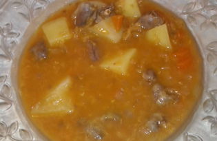 Чечевичный суп с сердечками в мультиварке (рецепт с пошаговыми фото)
