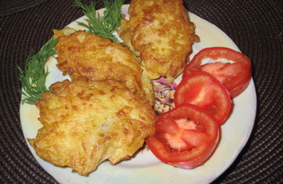 Рыба в картофельном кляре (пошаговый фото рецепт)