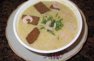 Суп с креветками и грибами (пошаговый фото рецепт)