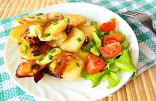 Картофель с грибами и луком (пошаговый фото рецепт)