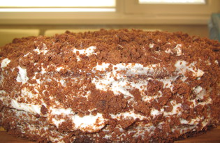 Пирог с горьким шоколадом (пошаговый фото рецепт)