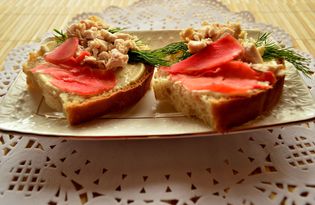 Бутерброды с курицей и маринованным имбирем (пошаговый фото рецепт)