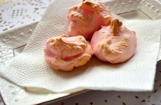 Розовое безе - меренга (пошаговый фото рецепт)