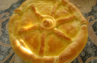 Пирог с грибами и луком (пошаговый фото рецепт)
