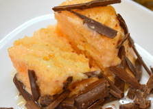 Сливочно - апельсиновый десерт (пошаговый фото рецепт)