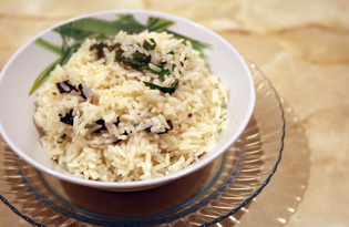 Рис с нори и шпинатом (пошаговый фото рецепт)