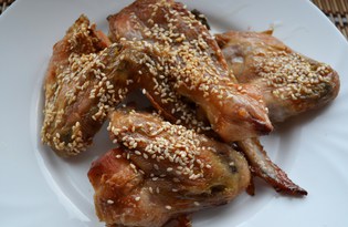 Курица с кунжутом (пошаговый фото рецепт)