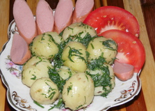 Отварной молодой картофель с укропом (пошаговый фото рецепт)