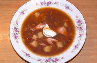 Фасолевый суп с курицей (пошаговый фото рецепт)